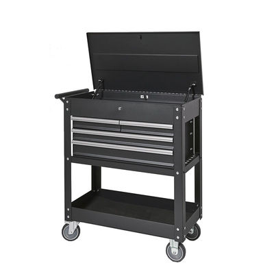 Drawer Tool Cabinet: 120kg Load, 4-Drawer, Rolling for Garage/Workshop/Warehouse