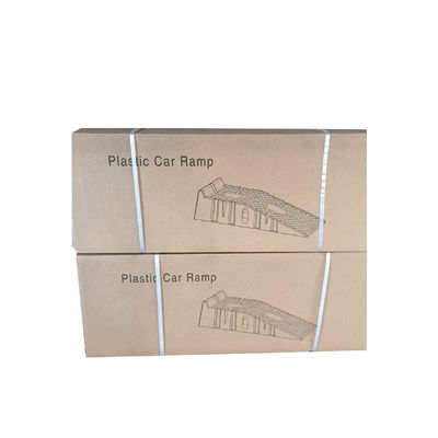 Heavy-Duty Plastic Ramps: 4400LB Load, 17° Incline for Home/Shop/Self-Driving Vehicle Care